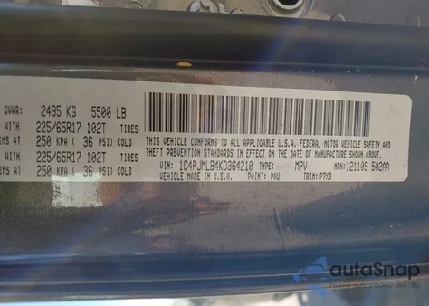 2019 Jeep Cherokee Latitude Plus 4X4 из США, поврежденный, VIN 1C4PJMLB4KD364210